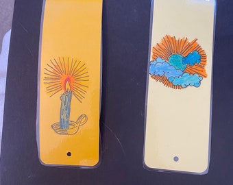 Bookmakers candle & Sun designed Artwork Original by Helen Round