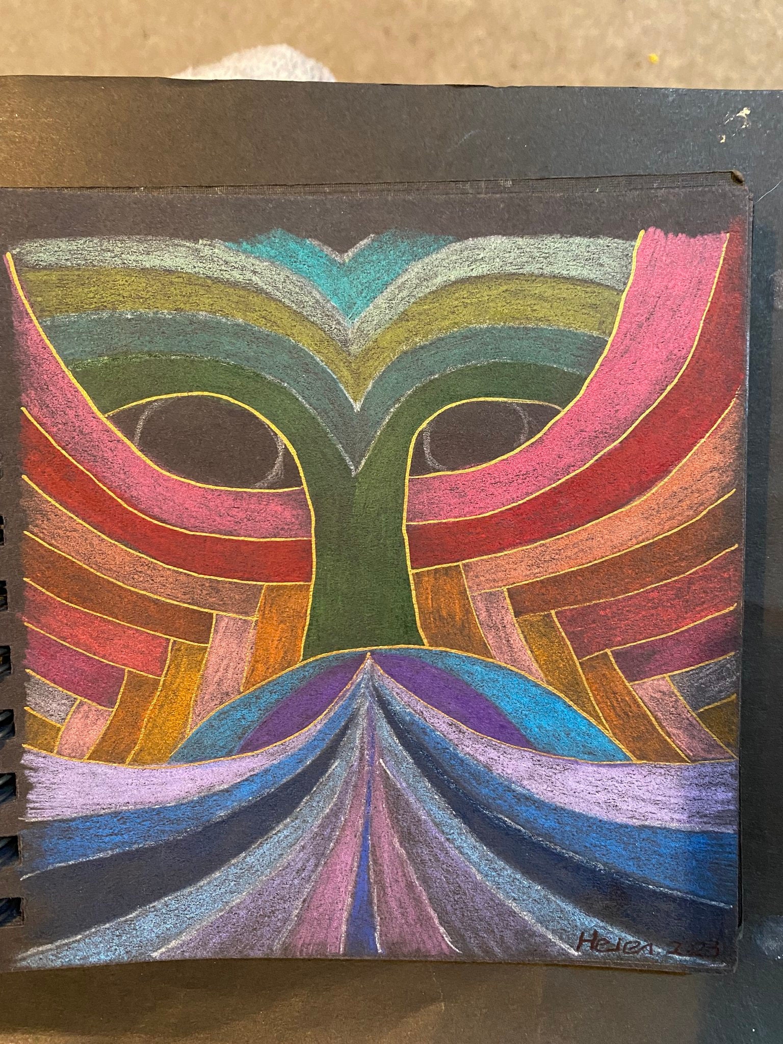 Original Abstract Artwork by Helen Round