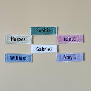 Écusson personnalisé pour garderie en fer sur l'étiquette de vêtement pour enfant Étiquette personnalisée en feutre brodée pour enfant d'âge préscolaire Écusson pour chapeau