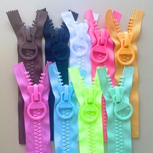 Separating Zipper Making Supply Craft Material Heavy Duty Fastener Part Giant Zipper Chunky Zipper Teeth Oversized Zipper Jumbo Zipper Resin