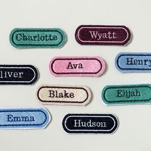 Iron On Patch For Clothing Name Label For School Uniform Marker For Kids Backpack Tag For Camp Clothing Label With Name Patch Custom Text