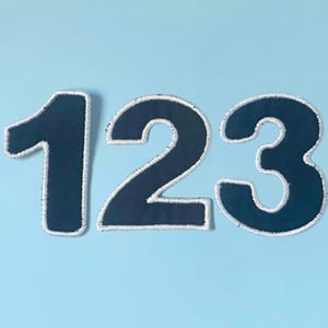 Birthday Number Patch Iron on Embroidered Age Clothing Diy Birthday Shirt Neutral Birthday Outfit Toddler Boy Girl Keepsake Clothing Patch