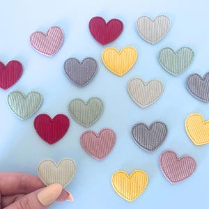 Fabric Heart Patch Sew on Diy Craft Supply Bag Decoration Pillow Applique Textile Embellishment Child Project Handmade Accessory Patch Heart