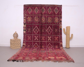 ヴィンテージエリアラグ、ボヘミアンウールラグ、リビングルーム用ラグ
