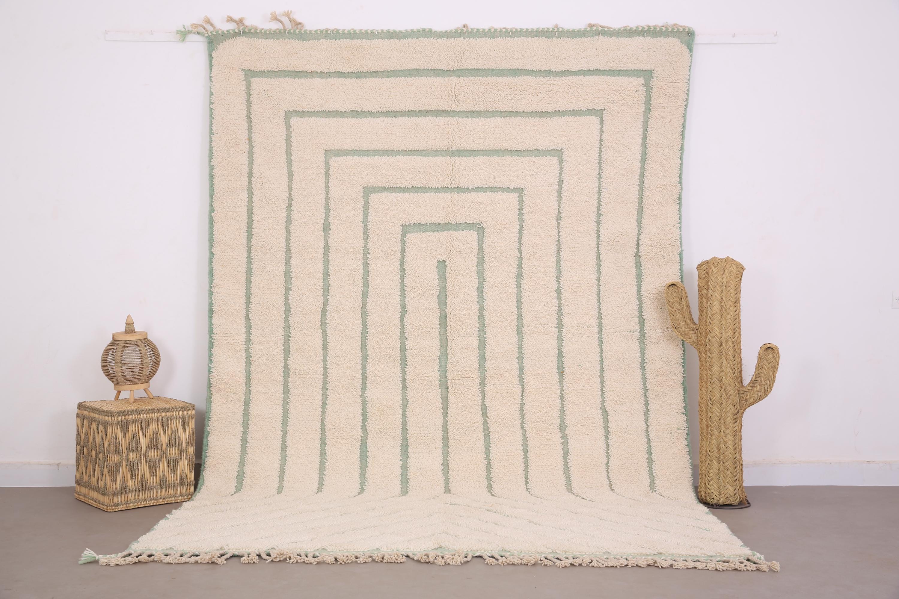 Custom moroccan rug - Beni ourain rug - wool rug - Handmade rug - Moroccan rug - bohemian rug - Berber rug - living room rug - Green rug