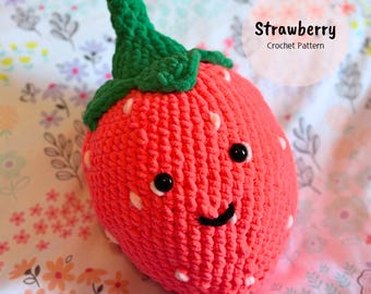 イチゴのあみぐるみ編み図 – 食べ物・果物（PDFパターン） - Etsy 日本
