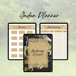 Druckbarer Garten Kalender | Digitales Garten Journal | Pflanzenpflege & Wachsen Tracker | Sofort Download