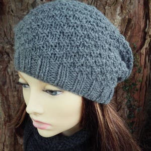 BREIEN PATROON Slouch Beanie Mens gebreide muts patroon brei plat digitale download cadeau voor mannen man vader handgemaakte verjaardagscadeau GARRYVOE hoed afbeelding 8