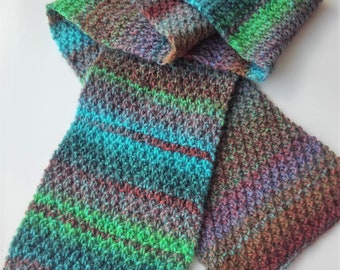 MENS SCARF KNITTING Pattern Long Wool Scarf Christmas Gift for Men Easy Scarf Pattern  Boyfriend Scarf Simple Scarf Knit Pattern/ "Doolin"