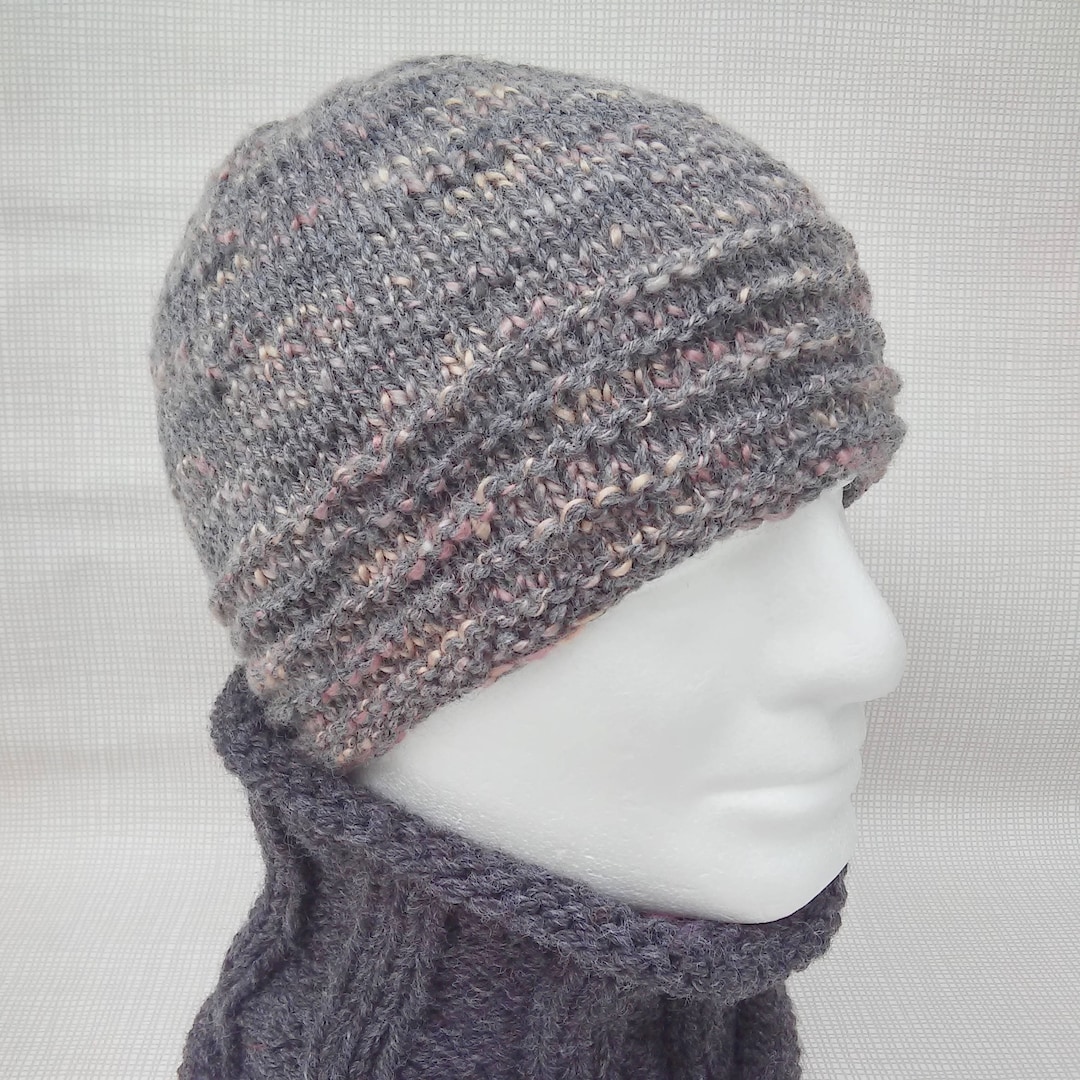 Mans HAT PATTERN Knit Beanie Hat Pattern Easy Beanie Knitting ...