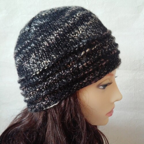 KNITTING PATTERN Mens Slouch Hat Easy Knitting Pattern Knit Etsy