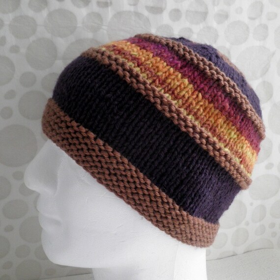 Boho Knit Beanie PATTERN, Handmade Dad Hat (Instant Digital Download)