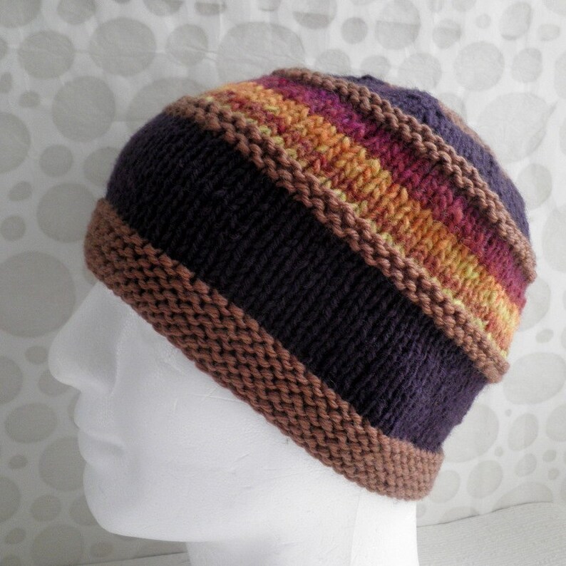 KNITTING PATTERNS Boho Beanie Handmade Dad Hat Gift for Him Etsy