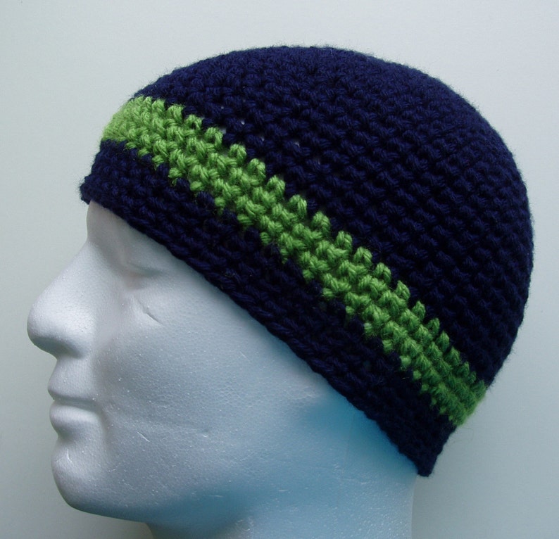 CROCHET PATTERN/TONI Mans Crochet Beanie Pattern/easy Crochet Hat