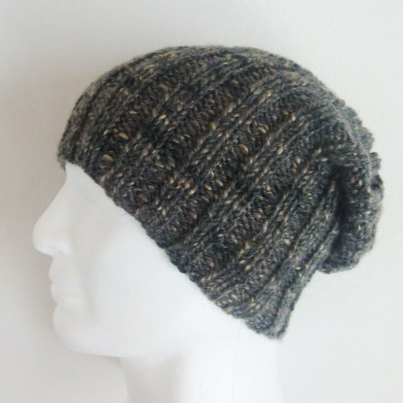 Teen Boys Hat Pattern Simple Beanie KNITTING PATTERN Easy Slouchy Hat ...