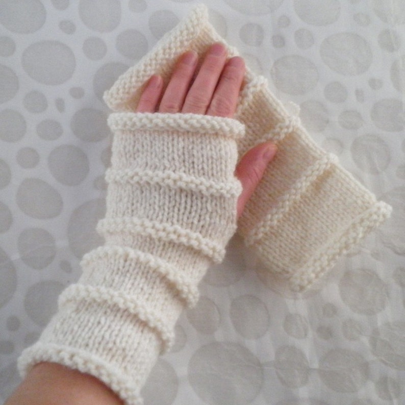 KNITTING PATTERN/ OSLO/ Fingerless Gloves for Men/Boys Quick Knit Gloves/Mens Glove Pattern/Mens Knitting Patterns/Simple ModernGloveEasy image 1