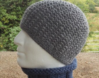 Boyfriend Beanie Skullcap KNITTING PATTERN Knit Flat Mens Christmas Gift for Him Boyfriend Beanie Gift for Father Brother Son /MADISON