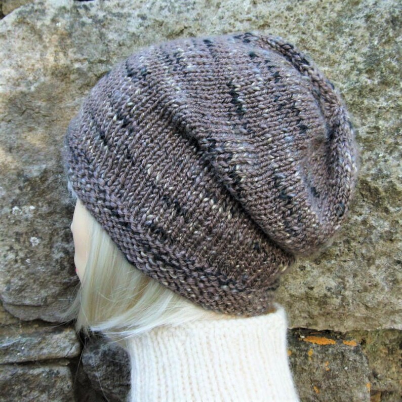 Mens Slouch Beanie Knitting Pattern: Easy Knit Hat (PDF Pattern) - Etsy