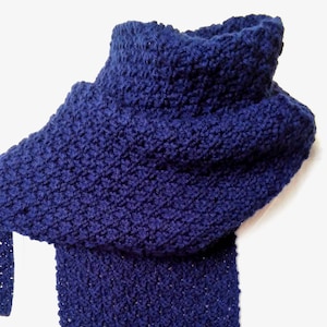 Mens Knit SCARF PATTERN  Easy Knitting Pattern for Long Scarf Gift for Him Handmade Gift for Men Fall Fashion Winter Accessory /GARRYVOE