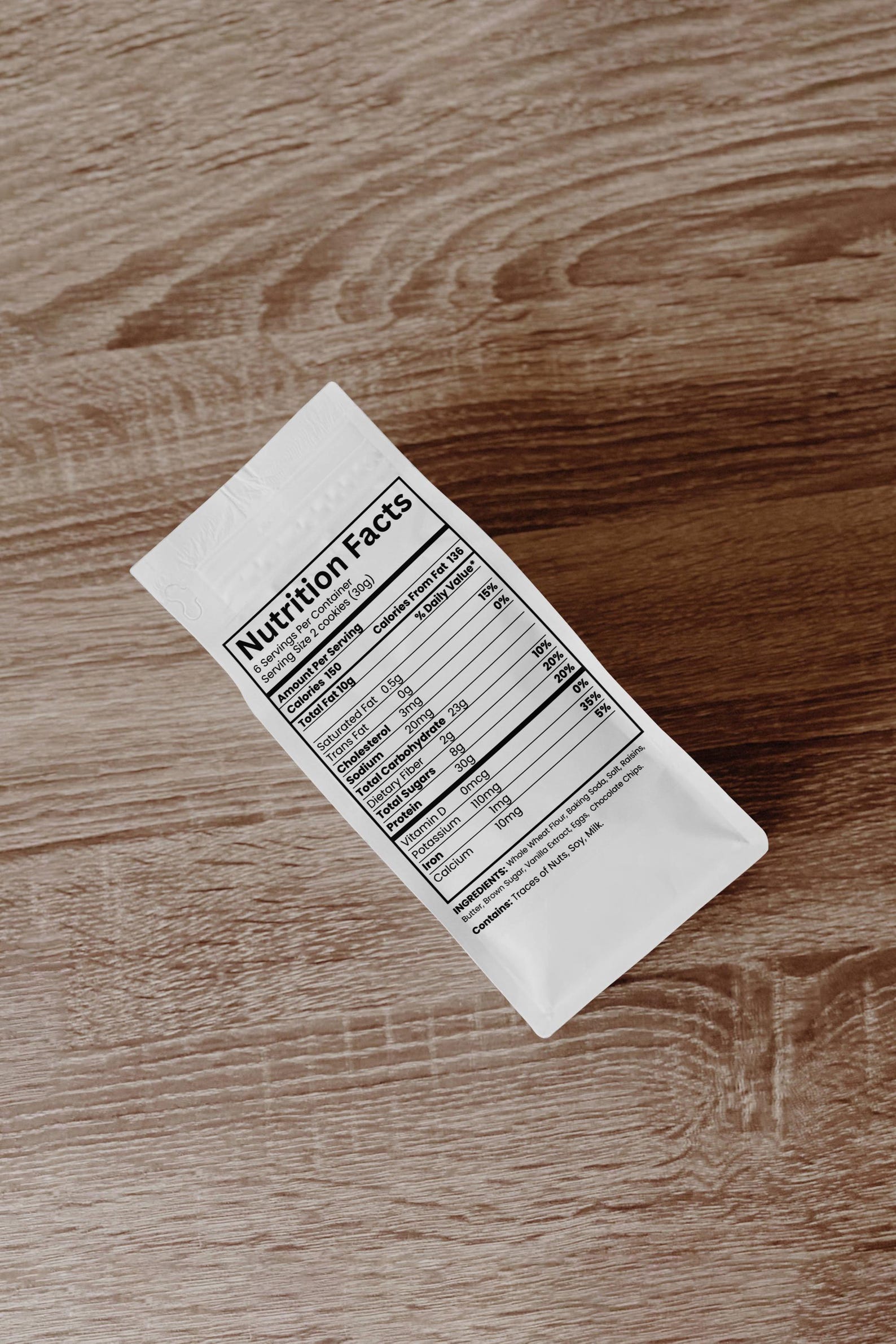 Caloreys Sticker Nutrition Facts Label Template, Editable Food Calories Ingredients ...
