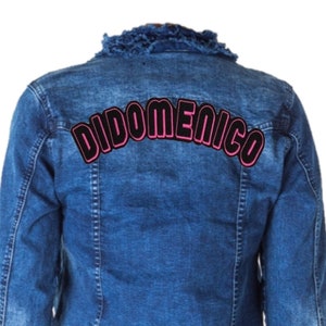 Custom Embroidered Arch Patch: Iron On Felt Top Rocker