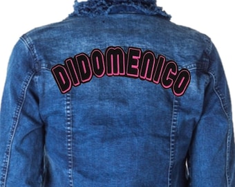 Parche de arco bordado personalizado: Parche termoadhesivo de fieltro para rocker superior
