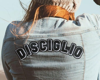 カスタム刺繍アーチパッチ：アイロン接着フェルトバックパッチ（12x2インチ）