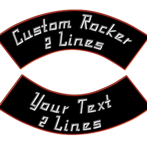 Large Back Patches for Jackets - Iron on Patch - Rocker Patch 11&quot; - Band Patches - Custom patches - Embroidered Patch  Motorcycle Name Patch