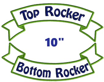 10" Custom Embroidered Biker Patch - Motorcycle Club Rocker
