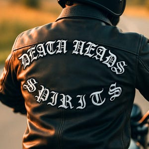 Individuell gestickte Rocker Patch Sets: Motorrad Club MC Jackenrücken und Westen (Iron On)