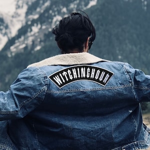 Custom Iron on Patch for Jackets | Motorcycle Rocker Patches for Biker Vest | Embroidered large back Name patch | Top Rocker | Bottom Rocker