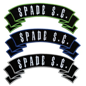 Motorcycle Patches For Jackets Back Rocker Banner for Biker Club Iron on Names