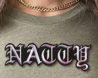 Custom Embroidered Name Patch: Iron-On Felt Applique (3"-17")