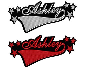 Custom Iron-On Name Patch: Dance, Cheer, Jackets (12x5.25&quot;)