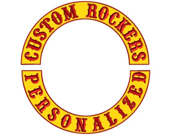 14" Custom MC Motorcycle Patches for Jackets and Biker Vests , Iron on