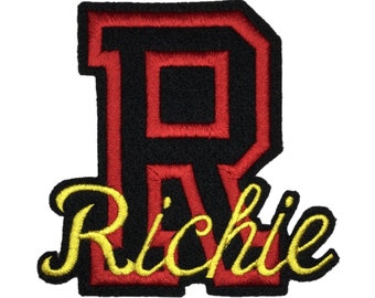 4.5" Varsity Custom Patches for Jackets - Embroidered Letters and Iron on Names - Letter Patches