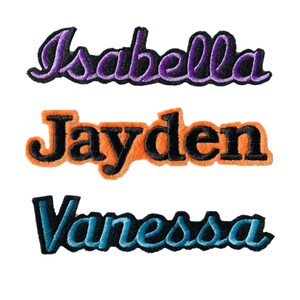 Custom Patches For Personalized Christmas Stocking , Large Back Patches for Jackets , Custom Name Patch , Iron on Names  5" to 17"