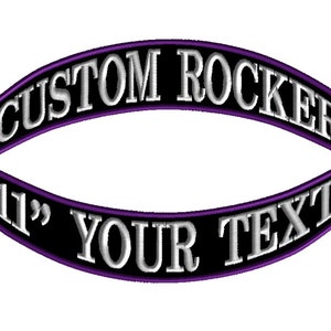11&quot; Custom Back Patches for Motorcycle Jackets and Biker Vests , Iron on Rocker Patch