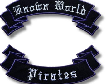 Motorcycle Patches For Jackets Back Rocker Banner for Biker Club Iron on Names