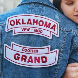 Custom Embroidered Rocker Patch Sets: Motorcycle Club MC Jacket Backs and Vests (Iron On)