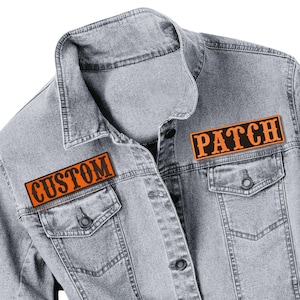 Custom Name Patches For Jackets , Iron on Patches for Motorcycle Jackets , Large Back Patch Embroidered Biker Patches