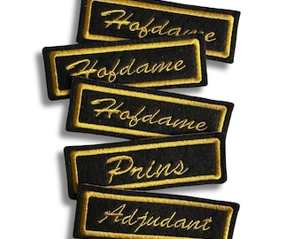 Custom Embroidered Name Patch: Iron-On Felt Applique
