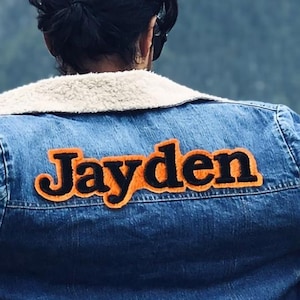 Name Patches for Jackets: Custom Embroidered Iron on Applique for Clubs, Sports and Teams