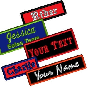 Name Patch , Personalized Patch , Custom Patch , Embroidered Iron on Patch or VELCRO®