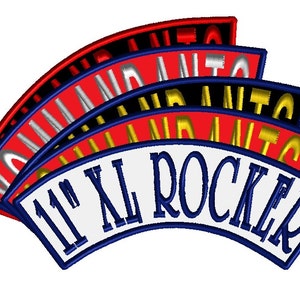 11&quot; Custom Rocker Back Patch