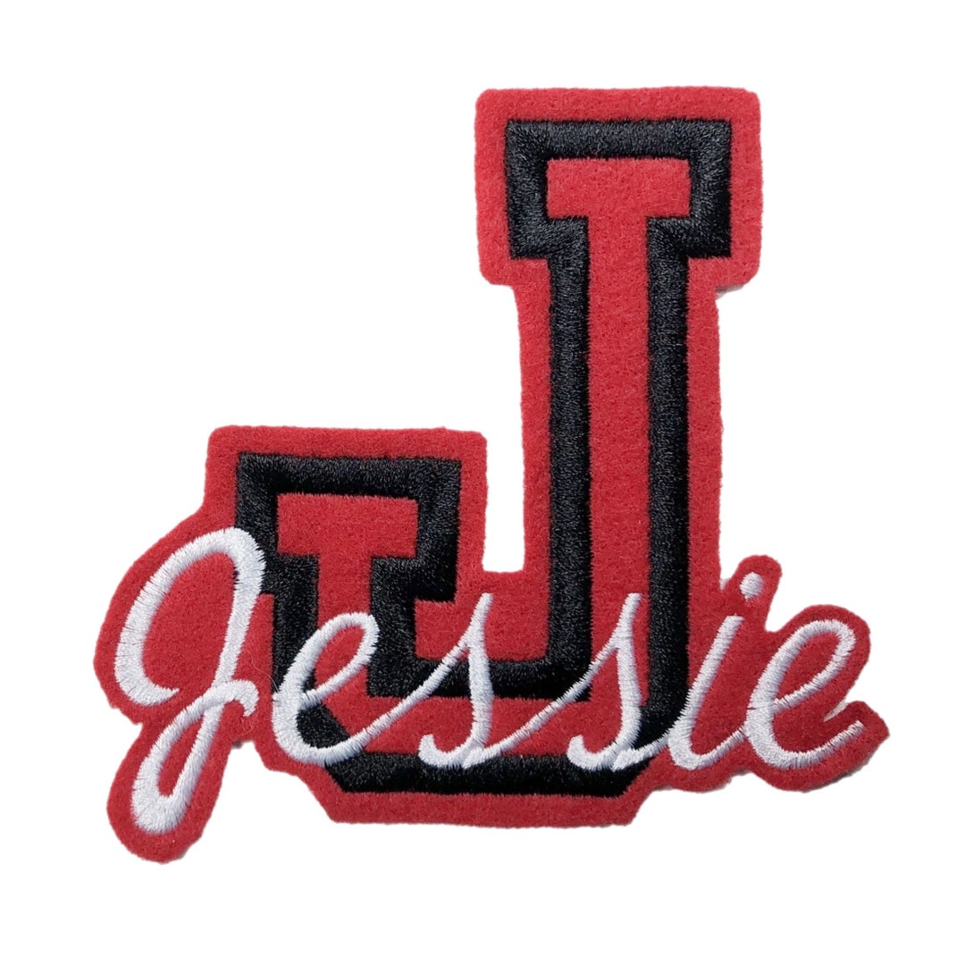 4.5 Custom Name Patch for Jackets and Backpacks Iron on Name Patch With Embroidered Letter Etsy