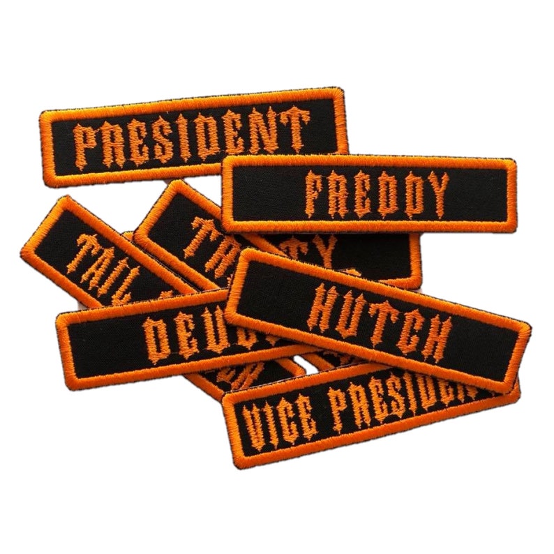 Embroidered Custom Patches for Jackets Custom Name Patch Etsy