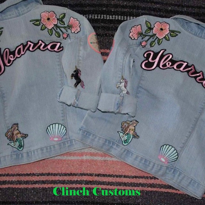 3 17 Iron on Name Patches for Jackets Etsy