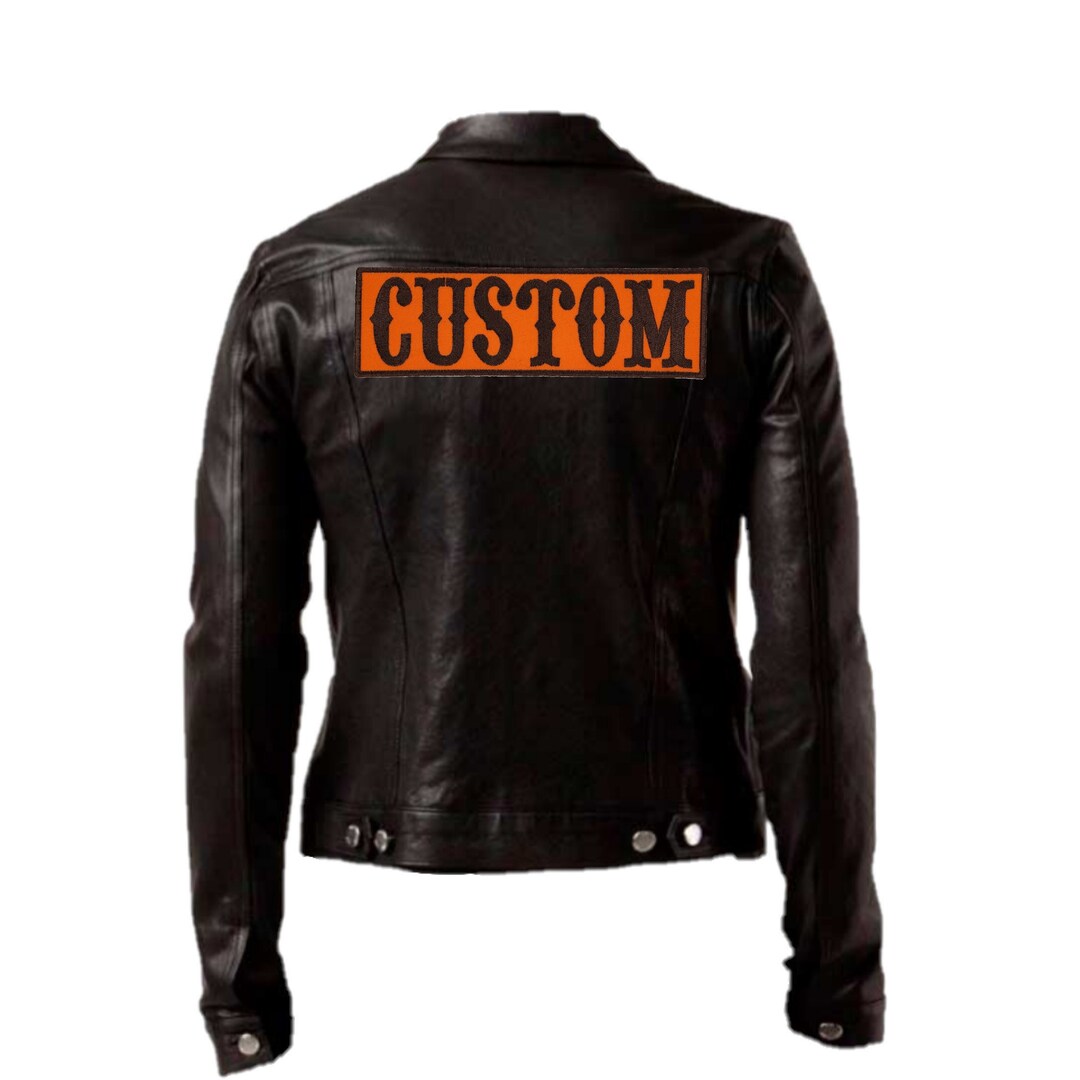 Custom Iron on Patch for Jackets Embroidered Large Back Name Patch 7 16 Etsy