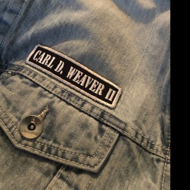 Embroidered Custom Patches for Jackets Custom Name Patch Etsy